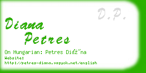 diana petres business card